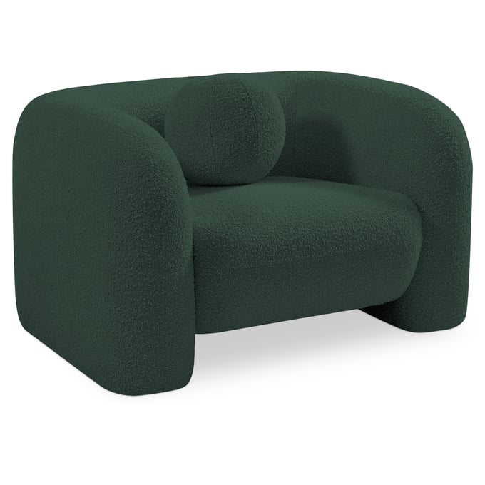 Meridian Furniture Emory Green Boucle Fabric Chair MRD-139GREEN-C