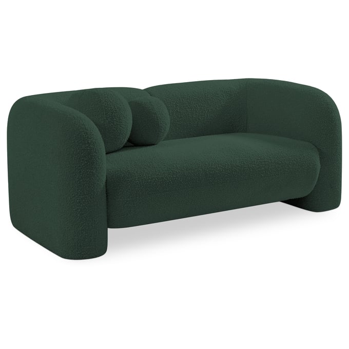 Meridian Furniture Emory Green Boucle Fabric Loveseat MRD-139GREEN-L