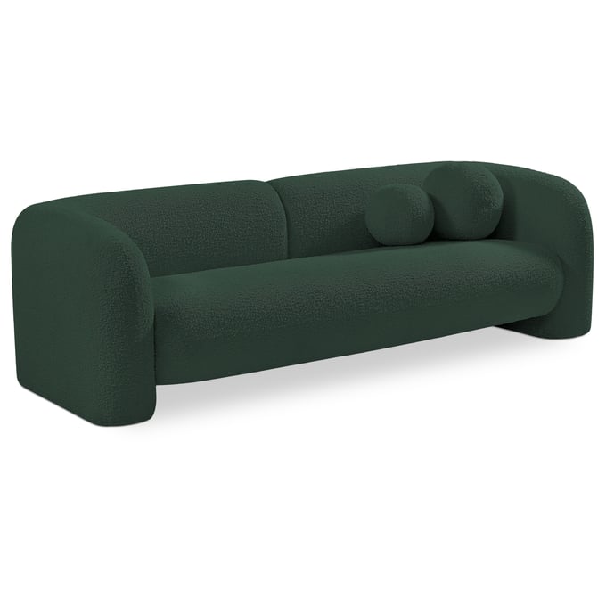 Meridian Furniture Emory Green Boucle Fabric Sofa MRD-139GREEN-S