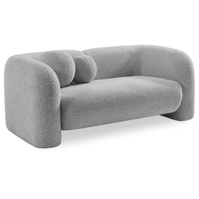 Meridian Furniture Emory Grey Boucle Fabric Loveseat