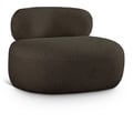 Venti Brown Boucle Fabric Chair