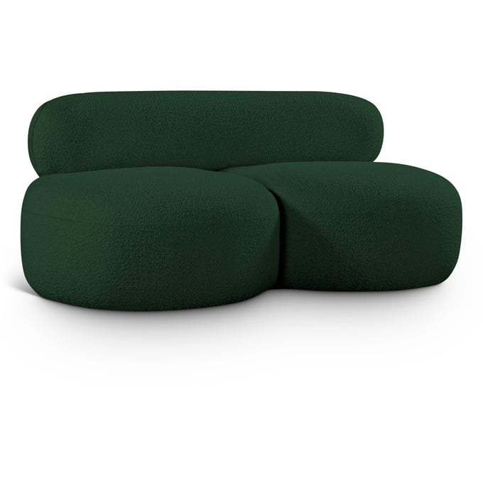 Meridian Furniture Venti Green Boucle Fabric Loveseat MRD-140GREEN-L