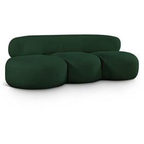 Meridian Furniture Venti Green Boucle Fabric Sofa