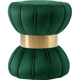 Design Edge Herberton  Green Velvet Ottoman