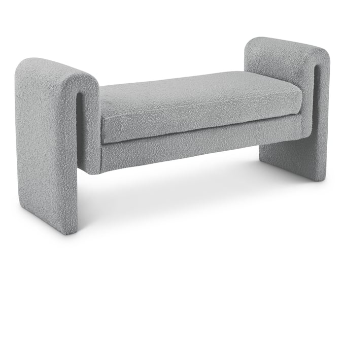 Meridian Furniture Stylus Grey Fabric Bench MRD-149GREY