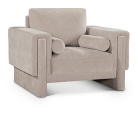 Meridian Furniture Madeline Beige Chenille Fabric Chair