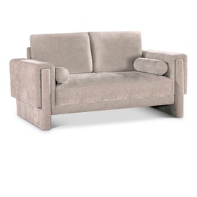 Meridian Furniture Madeline Beige Chenille Fabric Loveseat