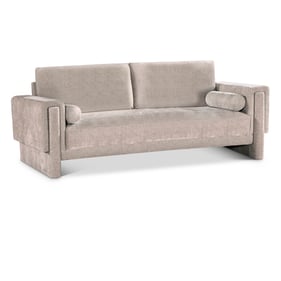 Meridian Furniture Madeline Beige Chenille Fabric Sofa