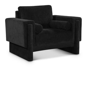 Meridian Furniture Madeline Black Chenille Fabric Chair