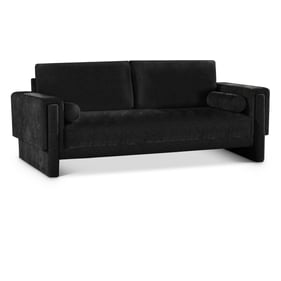 Meridian Furniture Madeline Black Chenille Fabric Sofa