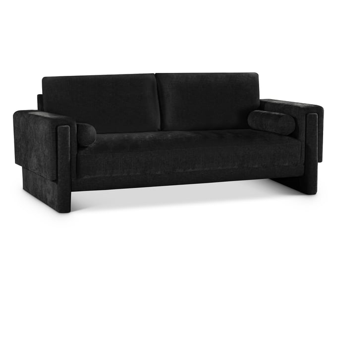 Meridian Furniture Madeline Black Chenille Fabric Sofa MRD-152BLACK-S