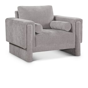 Meridian Furniture Madeline Grey Chenille Fabric Chair