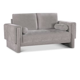 Meridian Furniture Madeline Grey Chenille Fabric Loveseat