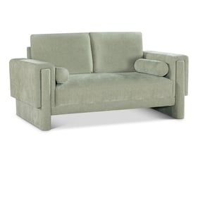 Meridian Furniture Madeline Mint Chenille Fabric Loveseat