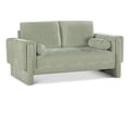 Madeline Mint Chenille Fabric Loveseat