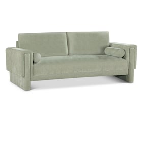 Meridian Furniture Madeline Mint Chenille Fabric Sofa