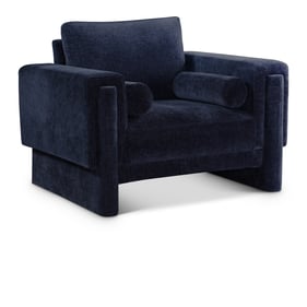 Meridian Furniture Madeline Navy Chenille Fabric Chair