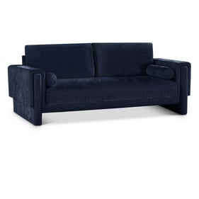 Meridian Furniture Madeline Navy Chenille Fabric Sofa