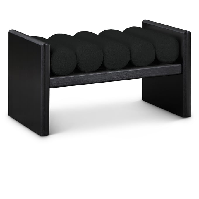 Meridian Furniture Waverly Black Fabric Bench MRD-176BLACK