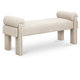 Meridian Furniture Stefano Beige Fabric Bench