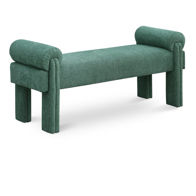 Meridian Furniture Stefano Green Fabric Bench MRD-182GREEN