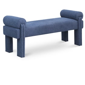 Meridian Furniture Stefano Navy Fabric Bench