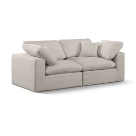 Meridian Furniture Comfy Beige Fabric Modular Sofa