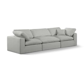 Meridian Furniture Comfy Grey Fabric Sofa