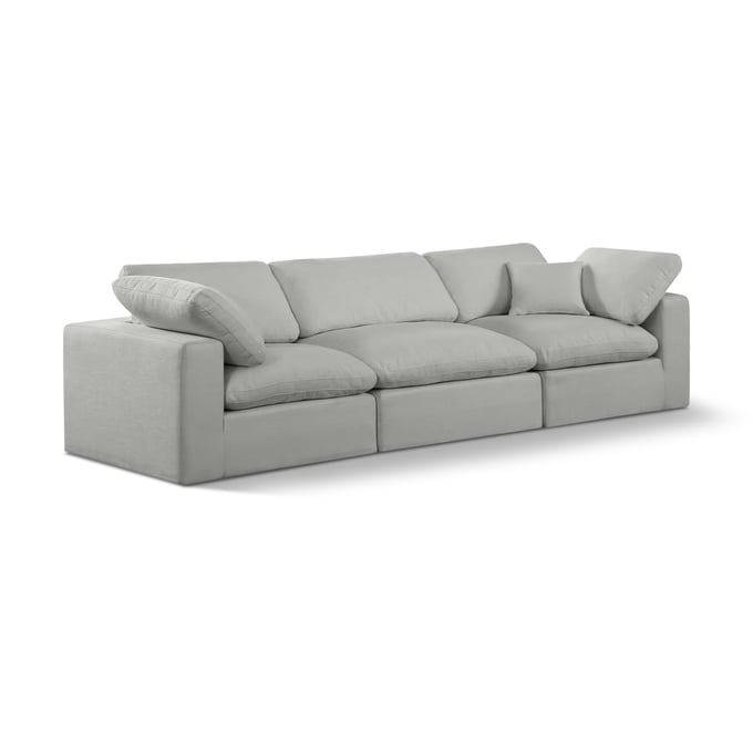 Meridian Furniture Comfy Grey Fabric Sofa MRD-187GREY-S119