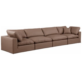 Meridian Furniture Comfy Brown Modular 4pc Sectional