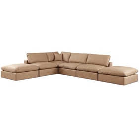 Meridian Furniture Comfy Tan Modular 6pc Sectional