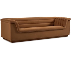 Meridian Furniture Cascade Saddle Velvet Sofa