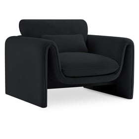 Meridian Furniture Sloan Black Velvet Fabric Chair