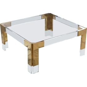 Meridian Furniture Casper Gold Square Coffee Table