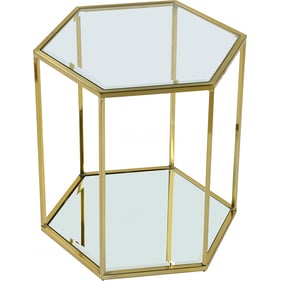 Meridian Furniture Sei Brushed Gold End Table