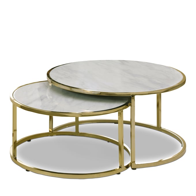 Meridian Furniture Massimo Gold Coffee Table MRD-207-C