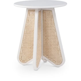 Meridian Furniture Butterfly White End Table