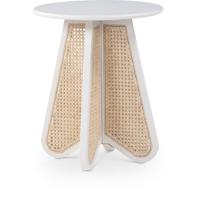 Meridian Furniture Butterfly White End Table MRD-208WHITE-ET