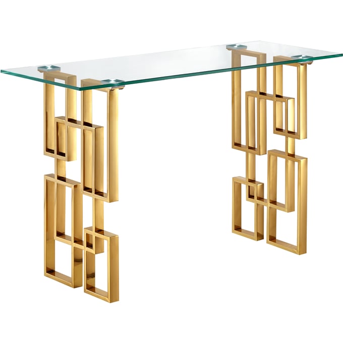 Meridian Furniture Pierre Gold Console Table MRD-214-S