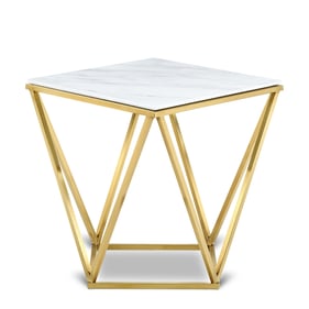 Meridian Furniture Mason Gold End Table