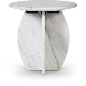 Meridian Furniture Formentera White End Table