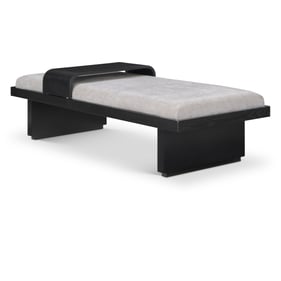 Meridian Furniture Arlington Light Grey Bench