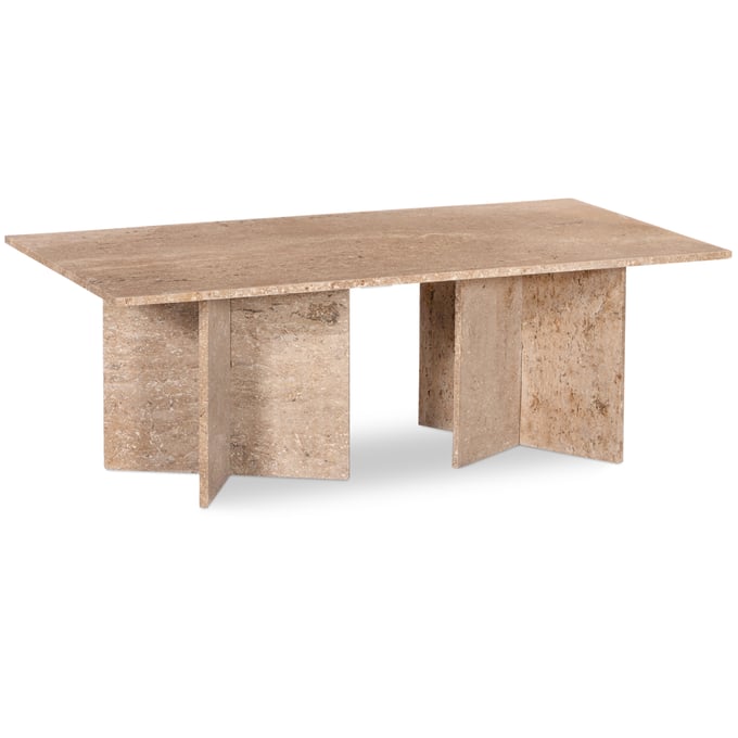 Meridian Furniture Verona Beige Coffee Table MRD-220TRAVERTINE-CT