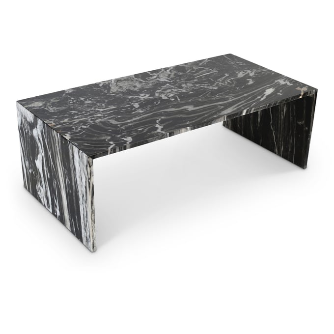 Meridian Furniture Canova Black Marble 3pc Coffee Table Set MRD-223BLACK-OCT-S1