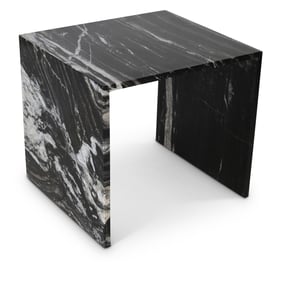 Meridian Furniture Canova Black Marble End Table