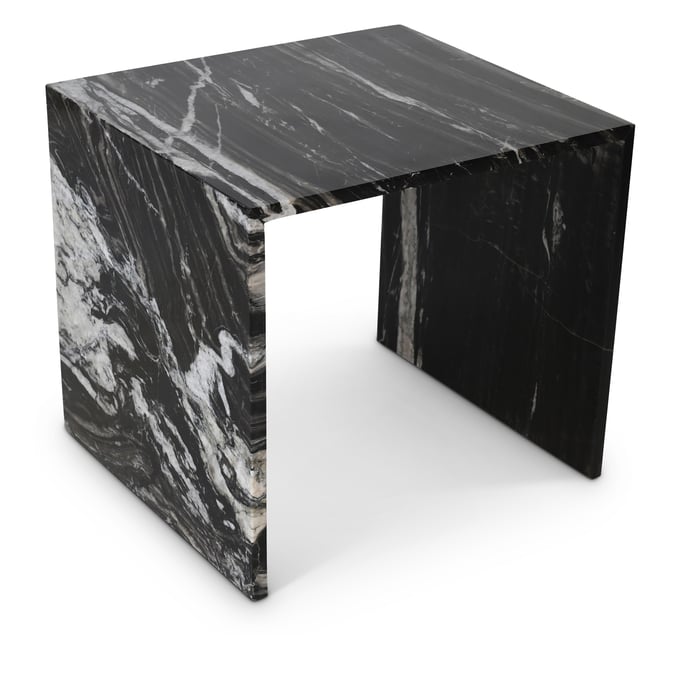 Meridian Furniture Canova Black Marble End Table MRD-223BLACK-ET