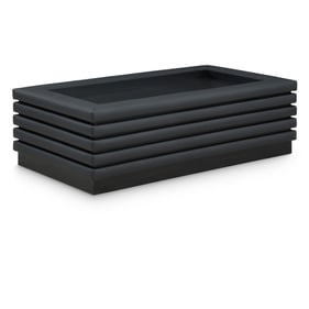 Meridian Furniture Rory Black Leather Coffee Table