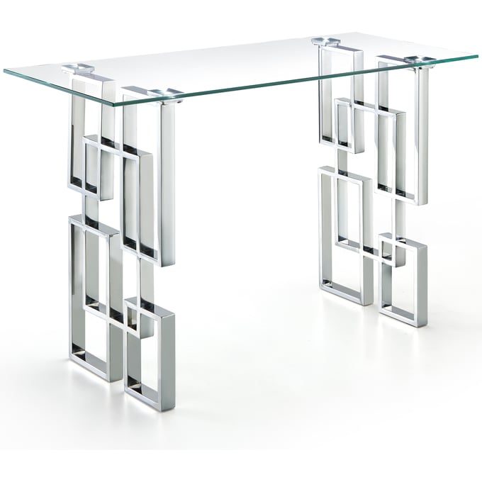 Meridian Furniture Alexis Chrome Console Table MRD-231-S