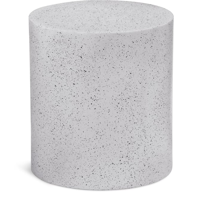 Meridian Furniture Terrazo White End Table MRD-237WHITE-E