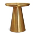 Martini Brushed Gold End Table